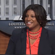 Yvette Gentry speaks at a news conference on September 7, 2020, after being introduced by Mayor Greg Fischer as the Louisville Metro Police Department’s new interim police chief.